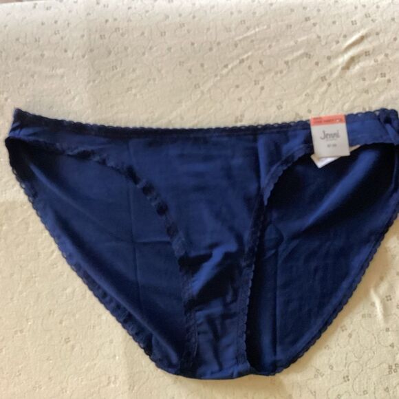 NWT. Jenni, a Macy’s Brand Women’s Size XXXL Navy Bikini Panties set of 3 - Picture 3 of 9